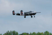 B-25 clearing trees